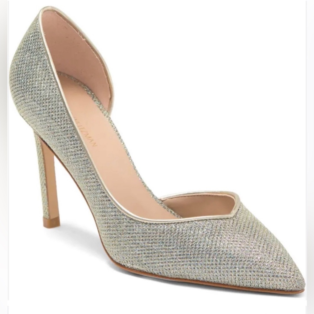 Stuart Weitzman Avenue 95 Pump Spk-Sparkle Noir